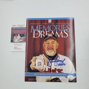 Bruce Sutter Signed Magazine HOF 06 Inscribed Memories & Dreams JSA COA